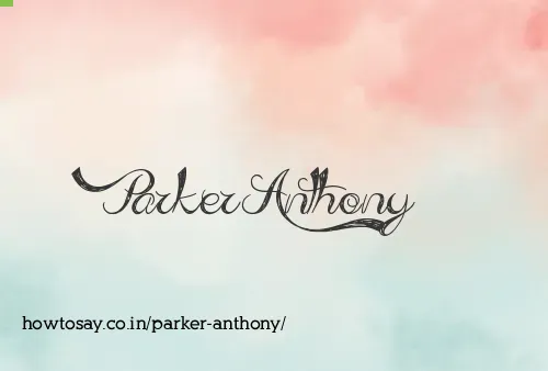 Parker Anthony