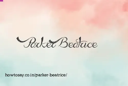 Parker Beatrice