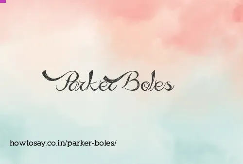 Parker Boles