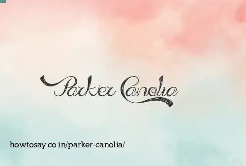 Parker Canolia