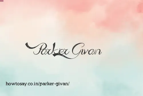 Parker Givan