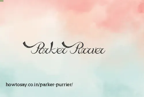 Parker Purrier
