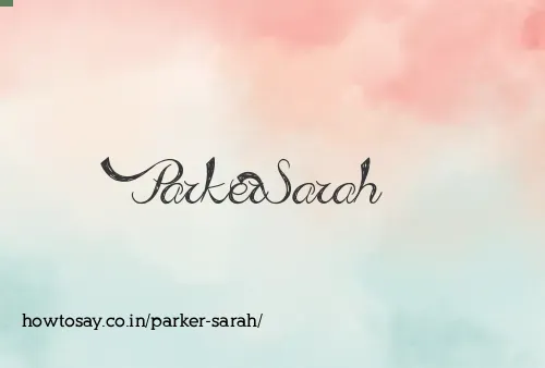 Parker Sarah