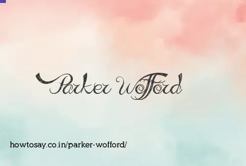 Parker Wofford
