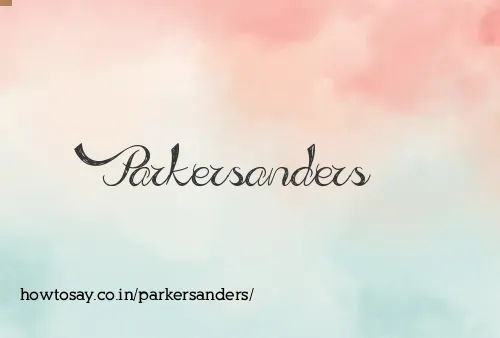 Parkersanders