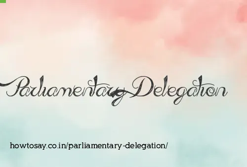 Parliamentary Delegation