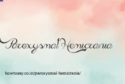 Paroxysmal Hemicrania