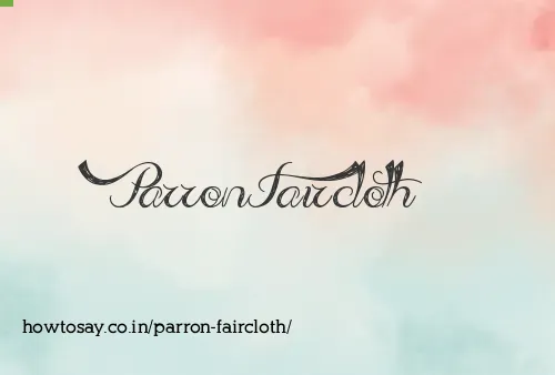Parron Faircloth