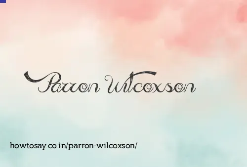 Parron Wilcoxson