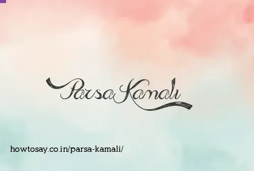 Parsa Kamali