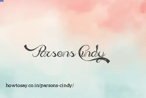 Parsons Cindy