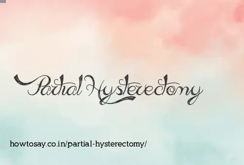 Partial Hysterectomy