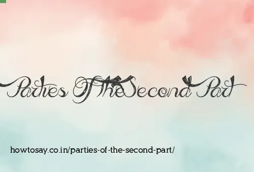 Parties Of The Second Part
