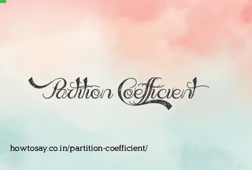 Partition Coefficient