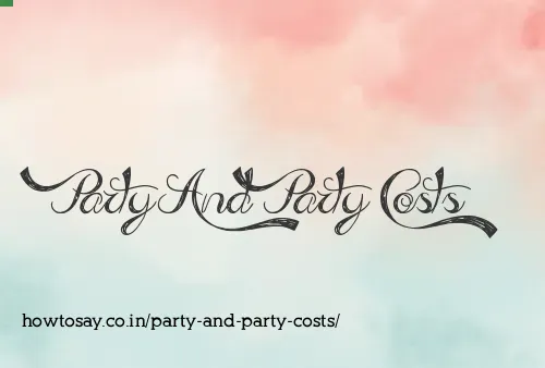 Party And Party Costs