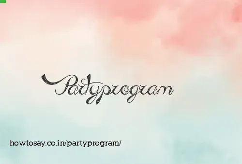 Partyprogram