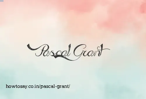 Pascal Grant
