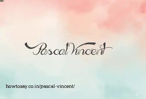 Pascal Vincent