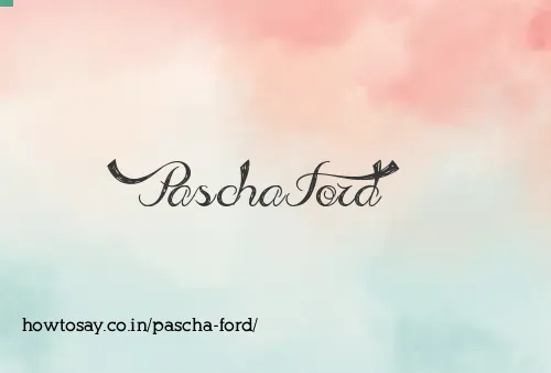 Pascha Ford