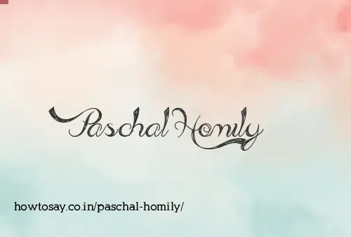 Paschal Homily