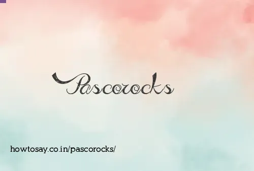 Pascorocks