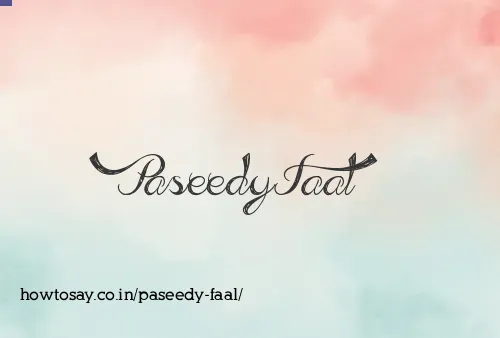 Paseedy Faal
