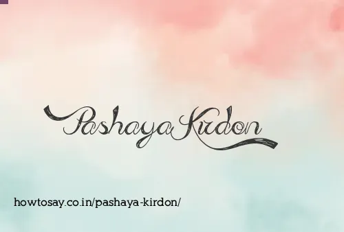 Pashaya Kirdon