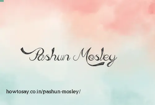 Pashun Mosley