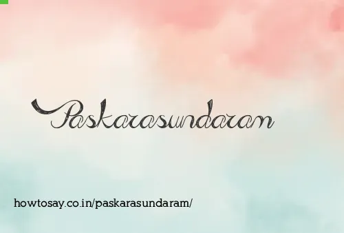Paskarasundaram