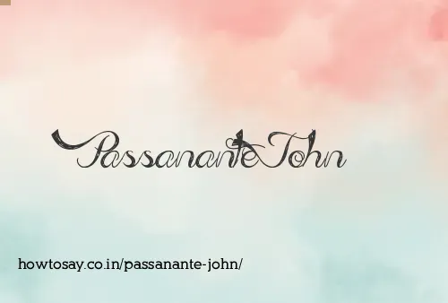 Passanante John
