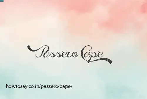 Passero Cape