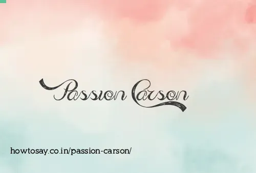 Passion Carson
