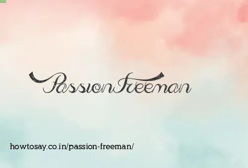 Passion Freeman