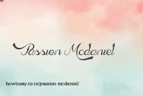 Passion Mcdaniel
