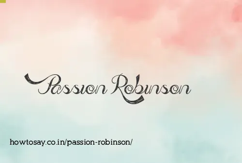 Passion Robinson