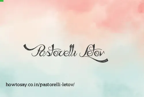 Pastorelli Letov