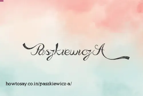 Paszkiewicz A