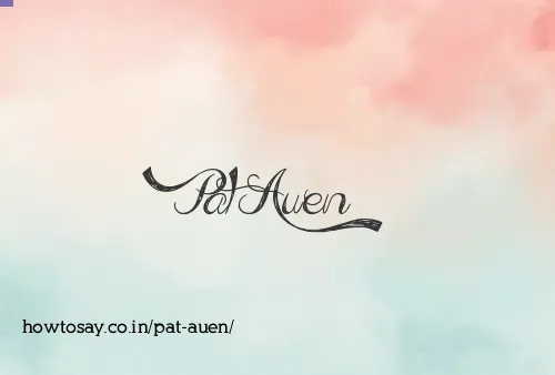 Pat Auen