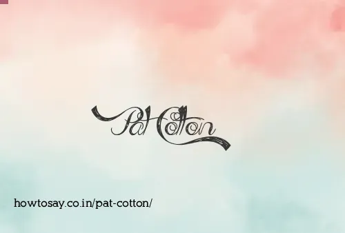 Pat Cotton