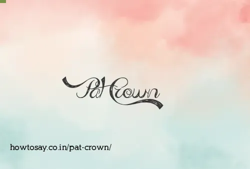 Pat Crown