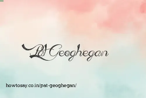 Pat Geoghegan