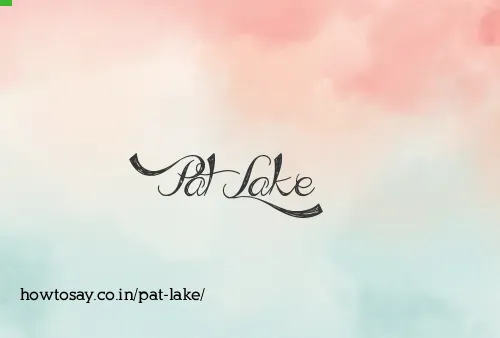 Pat Lake