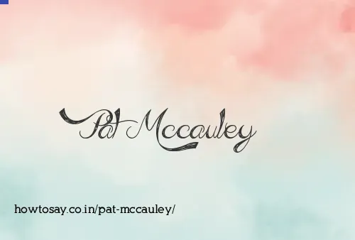 Pat Mccauley