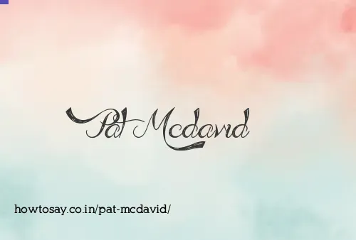 Pat Mcdavid