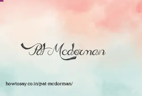 Pat Mcdorman