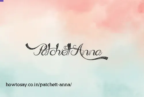 Patchett Anna