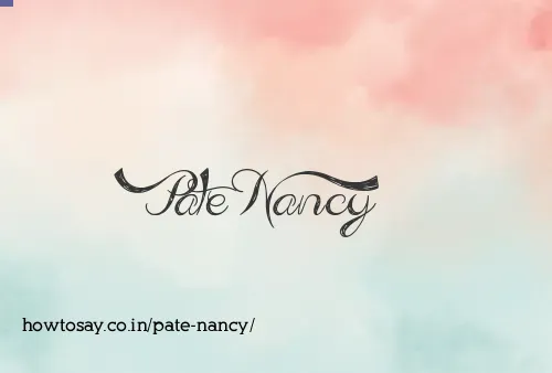 Pate Nancy