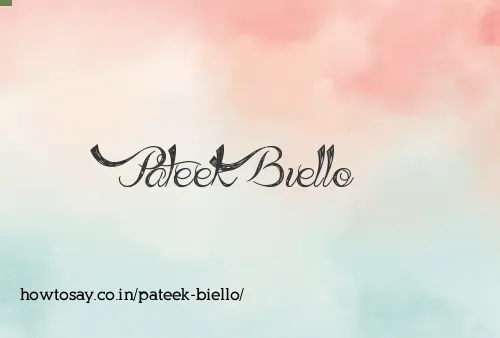 Pateek Biello