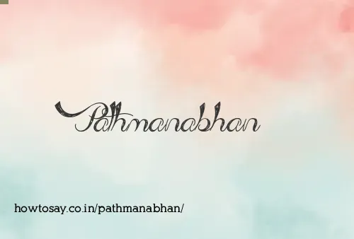 Pathmanabhan