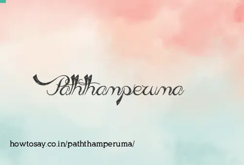 Paththamperuma